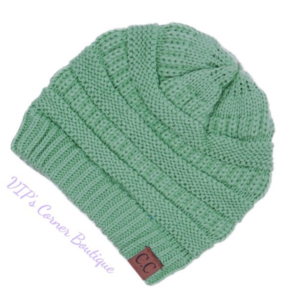 CLEARANCE Mint Green CC Beanie